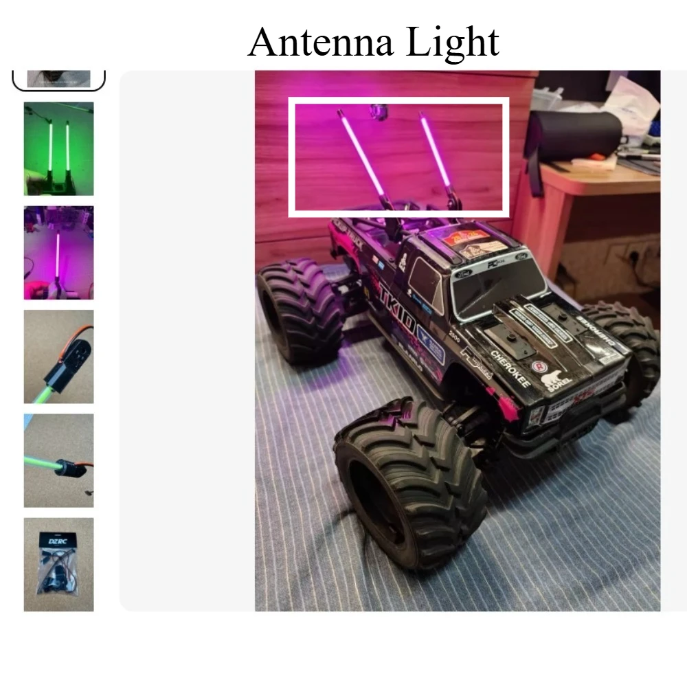 1/10 RC Monster Truck Flexible LED Antenna Mast Fits PD Racing TK10 TPU Bendable Shock Resistant Decorative Custom Upgrade Parts
1/10 RC Monster Truck Flexible LED Antenna Mast Fits PD Racing TK10 TPU Bendable Shock Resistant Decorative Custom Upgrade Parts