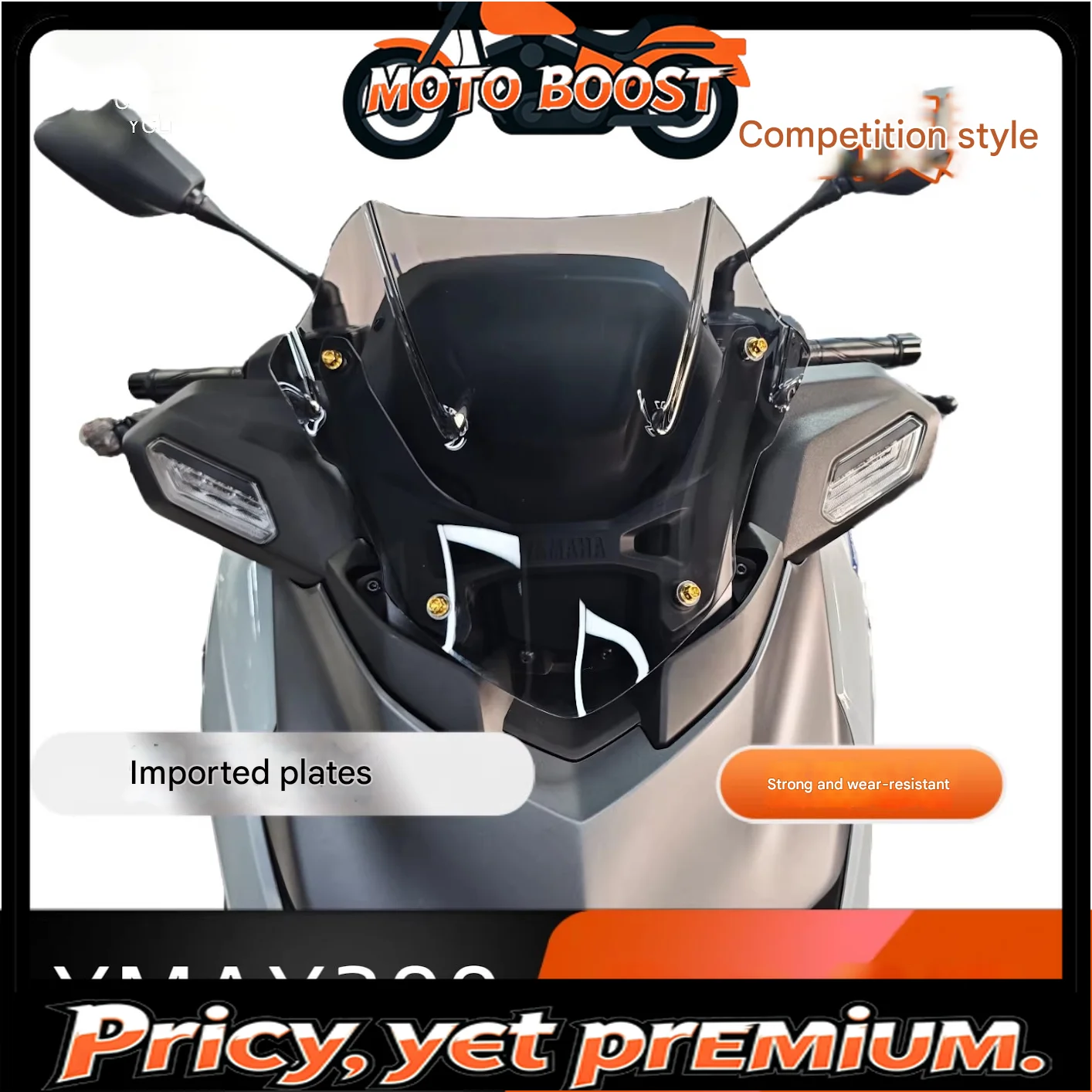 【Premium quality】For Yamaha XMAX300 2025 Sport Performance Windscreen Streamlined Anti-Rain Front Wind Guard Upgrade Accessory
【Premium quality】For Yamaha XMAX300 2025 Sport Performance Windscreen Streamlined Anti-Rain Front Wind Guard Upgrade Accessory
