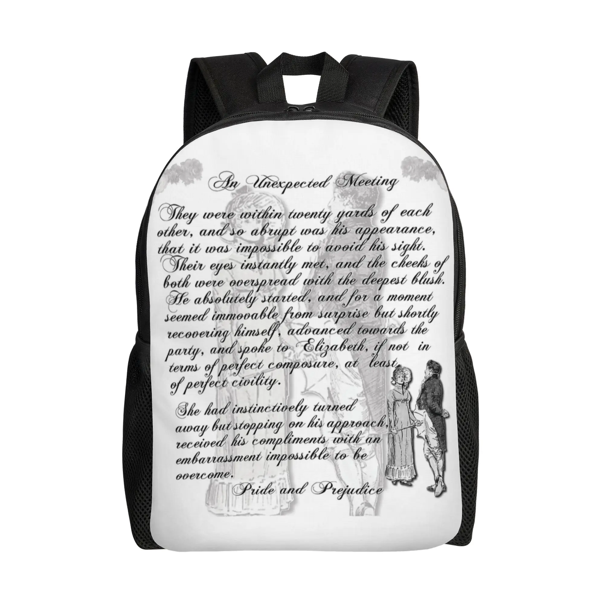 Рюкзак с цитатами из «Гордости и предубеждения»: повседневный, спортивный, для старшей школы, для бизнеса, в стиле Джейн Остин, для мужчин и женщин, сумка для ноутбука через плечо
Рюкзак с цитатами из «Гордости и предубеждения»: повседневный, спортивный, для старшей школы, для бизнеса, в стиле Джейн Остин, для мужчин и женщин, сумка для ноутбука через плечо