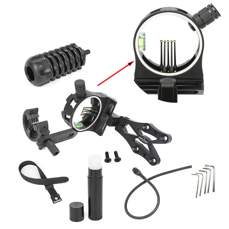 Archery CNC Bow Sight Rubber Shock Absorption Arrow Rest Peep Sight Compound Bow Outdoor Hunting Shooting Targeting Accessories
Archery CNC Bow Sight Rubber Shock Absorption Arrow Rest Peep Sight Compound Bow Outdoor Hunting Shooting Targeting Accessories