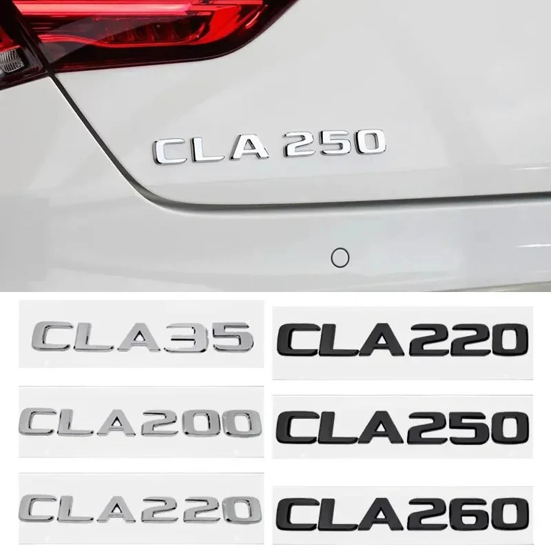 3D ABS Car Rear Trunk Letter Emblem Badge Decals Sticker For Mercedes Benz CLA35 CLA45 CLA260 CLA200 CLA180 CLA250 CLA220 4MATIC
3D ABS Car Rear Trunk Letter Emblem Badge Decals Sticker For Mercedes Benz CLA35 CLA45 CLA260 CLA200 CLA180 CLA250 CLA220 4MATIC