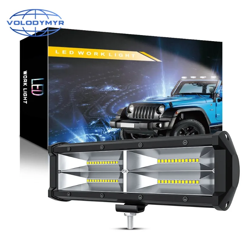144W 9Inch Waterproof LED Rectangular lights Car Headlamp Light Bar Fog Flood Light Motorcycle Offroad Car Boat Led Work Light
144W 9Inch Waterproof LED Rectangular lights Car Headlamp Light Bar Fog Flood Light Motorcycle Offroad Car Boat Led Work Light