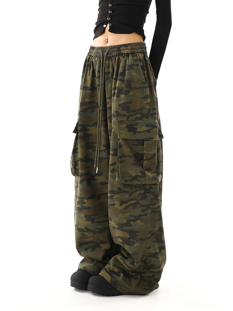 American Sle Retro High Street Camouflage Work Pants Women Summer Loose Casual Straight Leg Sports Wide Leg Pants
American Sle Retro High Street Camouflage Work Pants Women Summer Loose Casual Straight Leg Sports Wide Leg Pants