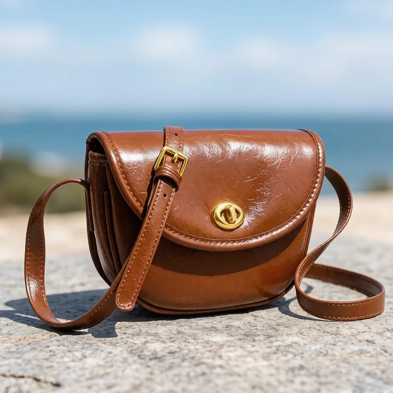 Vintage Small Saddle Messenger Bags For Women Luxury Designer Handbag Purses 2026 New In PU Oil Wax Flip Lock Shoulder Crossbody
Vintage Small Saddle Messenger Bags For Women Luxury Designer Handbag Purses 2026 New In PU Oil Wax Flip Lock Shoulder Crossbody