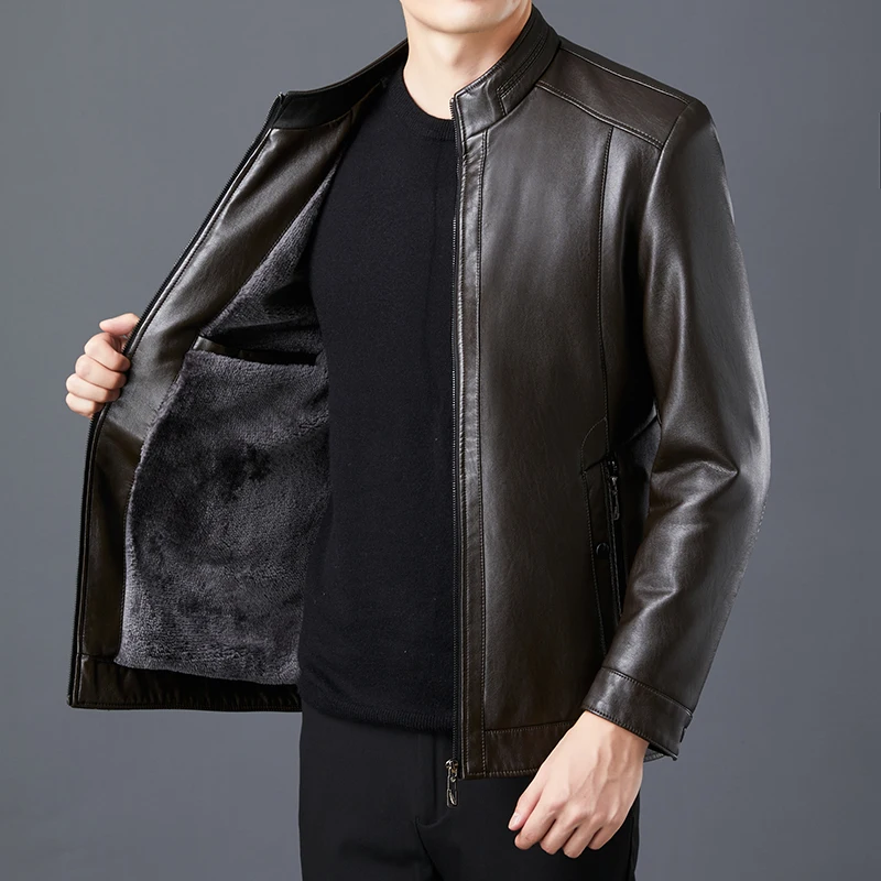2023 Men Leather Suit Jacket Men Slim Fit Blazer Coat Men Fashion Leather Jacket Streetwear Casual Blazer Jacket Male Outerwear
2023 Men Leather Suit Jacket Men Slim Fit Blazer Coat Men Fashion Leather Jacket Streetwear Casual Blazer Jacket Male Outerwear