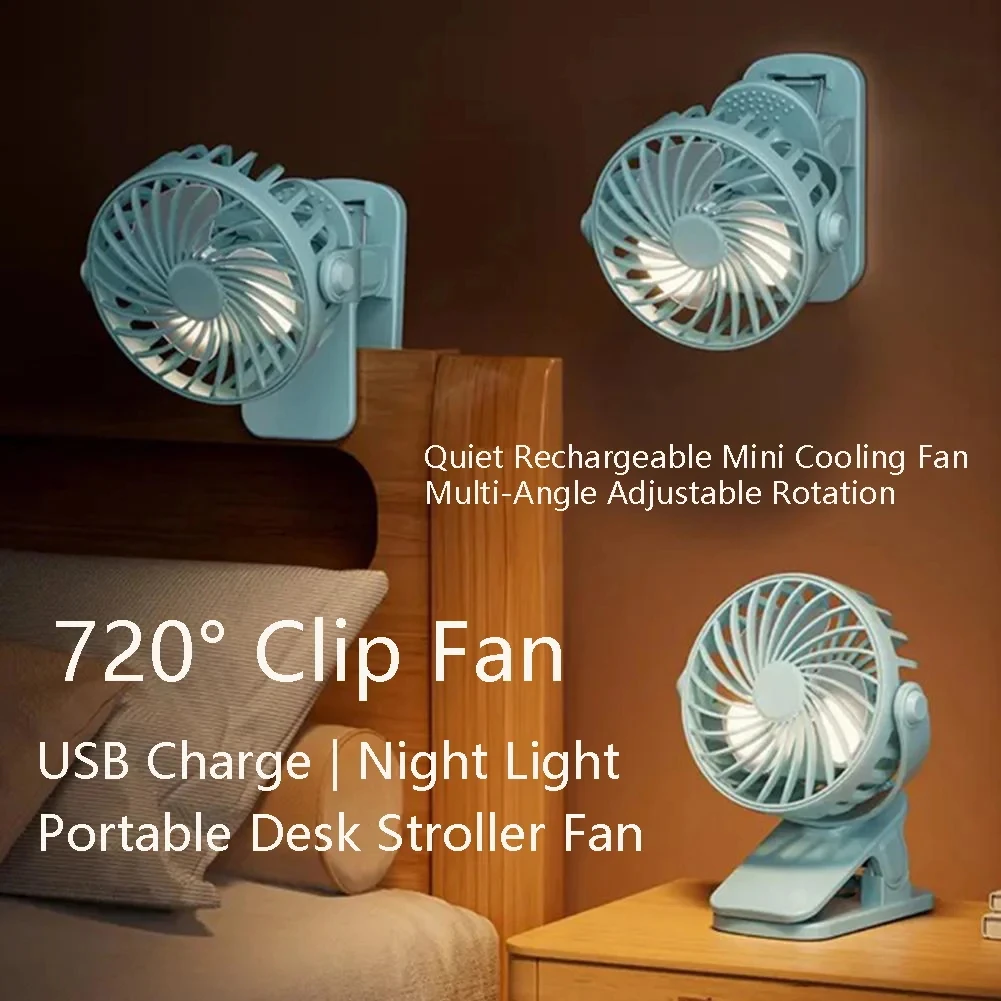 720°Rotatable Clip Fan Mini Cooler Portable Fan USB Rechargeable Built In Night Lamp Personal Fan For Outdoor Camping Ventilador
720°Rotatable Clip Fan Mini Cooler Portable Fan USB Rechargeable Built In Night Lamp Personal Fan For Outdoor Camping Ventilador