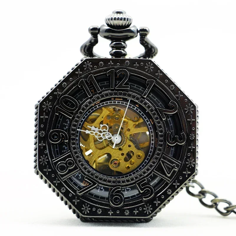 Steampunk Antique Hexagonal Mechanical Pocket Watch Hollow Necklace Chain Clock Men Women Lady Hand Wind Fob Watches Gifts
Steampunk Antique Hexagonal Mechanical Pocket Watch Hollow Necklace Chain Clock Men Women Lady Hand Wind Fob Watches Gifts