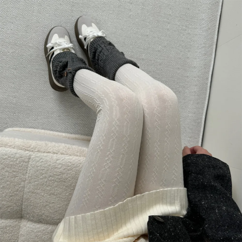 Versatile Vertical Stripe Pantyhose Vintage Thermal Slimming Leggings Murad Color Thin Slim Women Stockings
Versatile Vertical Stripe Pantyhose Vintage Thermal Slimming Leggings Murad Color Thin Slim Women Stockings