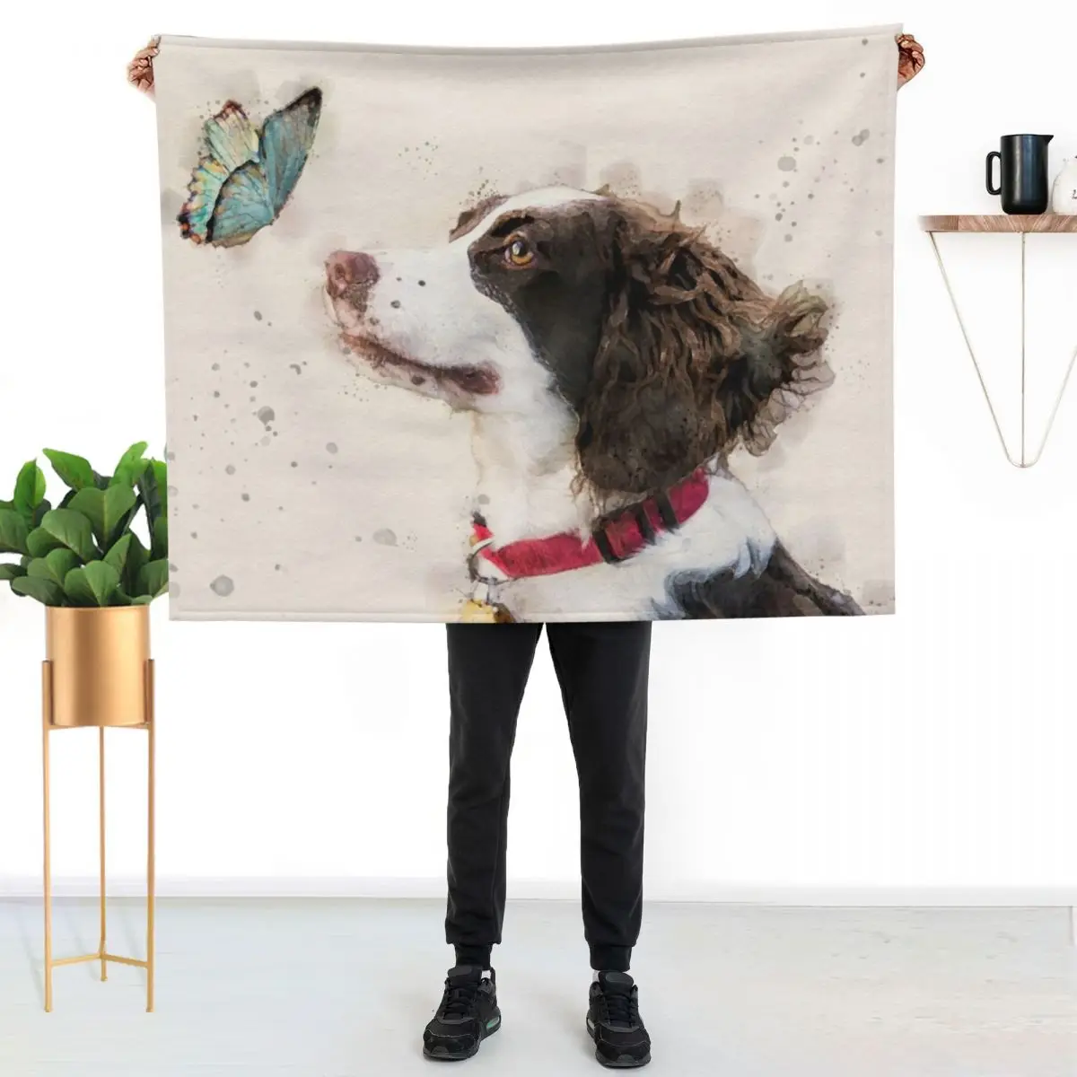 English Springer Spaniel watercolor Throw Blanket Soft Bedroom Blanket for Night Sleeping
English Springer Spaniel watercolor Throw Blanket Soft Bedroom Blanket for Night Sleeping