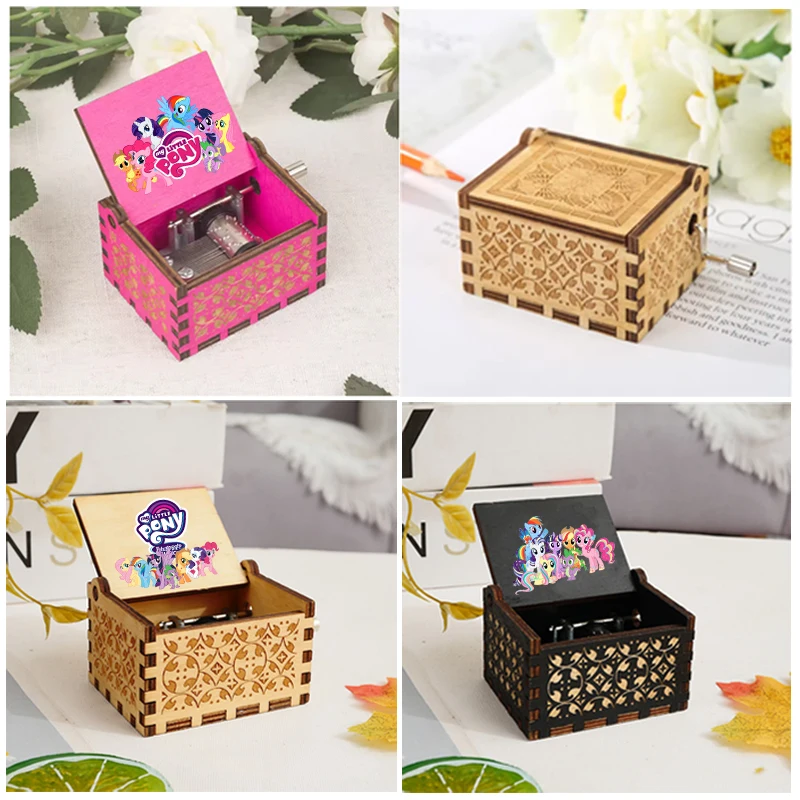 My Little Ponys Kawaii Antique Carved Wooden Hand Crank Music Box Boy Girl Kawaii Anime Musical Box Cute Festival Birthday Gift
My Little Ponys Kawaii Antique Carved Wooden Hand Crank Music Box Boy Girl Kawaii Anime Musical Box Cute Festival Birthday Gift