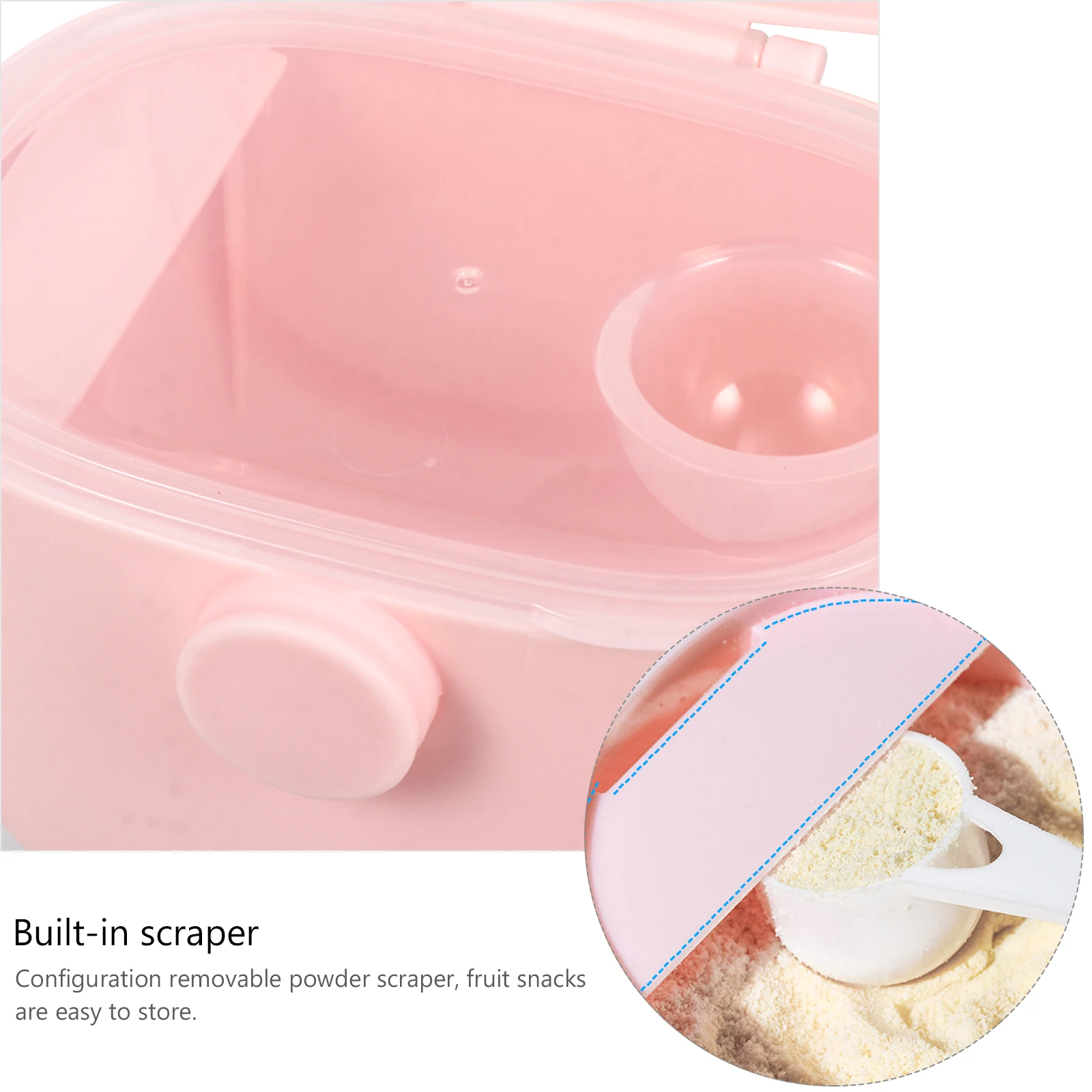 Portable Formula Dispenser Airtight Milk Powder Storage Food Grade Pp Plastic Feeding Container With Removable Scoop
Portable Formula Dispenser Airtight Milk Powder Storage Food Grade Pp Plastic Feeding Container With Removable Scoop