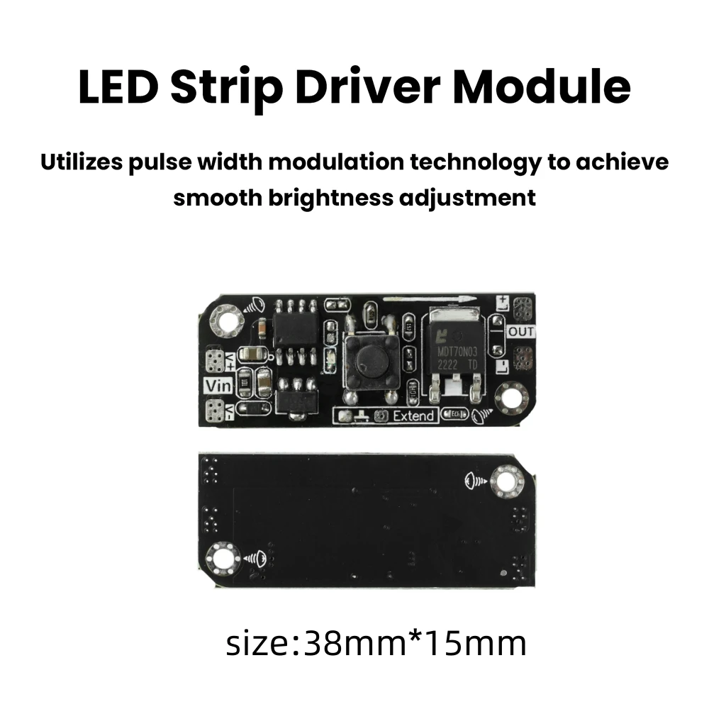 Micro Button Dimming Board Lamp Strip Driver Module PWM Dimming Constant Voltage DC 5-24V LED Controller For LED COB Light Strip
Micro Button Dimming Board Lamp Strip Driver Module PWM Dimming Constant Voltage DC 5-24V LED Controller For LED COB Light Strip