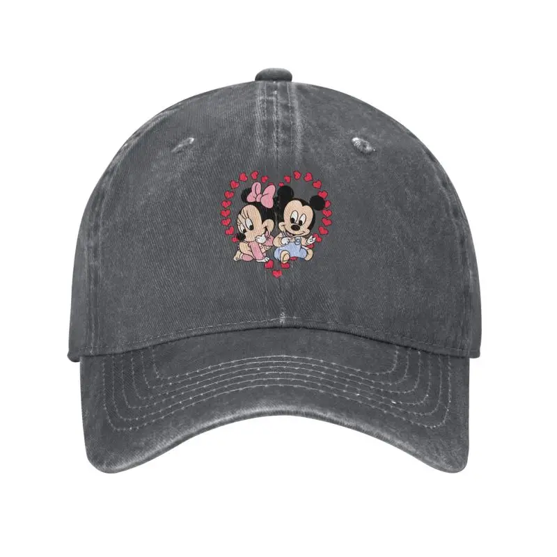 Custom Baby Mickey And Minnie Mouse Heart Baseball Cap for Women Men Cotton Adjustable Dad Hat Sun Protection Snapback Caps
Custom Baby Mickey And Minnie Mouse Heart Baseball Cap for Women Men Cotton Adjustable Dad Hat Sun Protection Snapback Caps