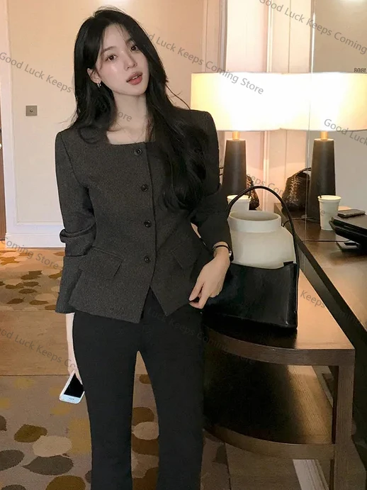 White ort Coat Women's Faion Slim Fit Square Collar Single Button Waist Cinched Chic French Sle Polyester Fiber
White ort Coat Women's Faion Slim Fit Square Collar Single Button Waist Cinched Chic French Sle Polyester Fiber