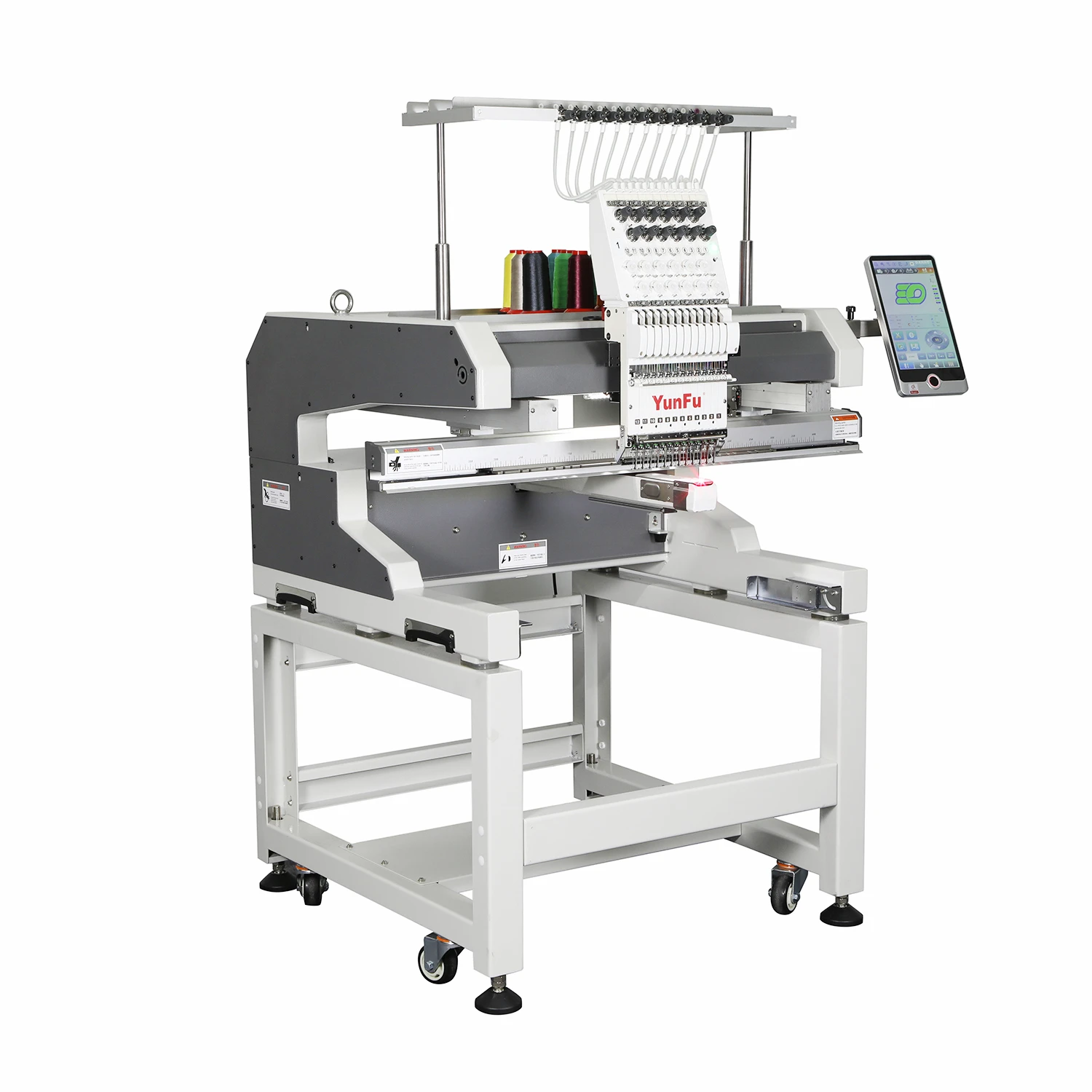 12 Needles 1200 RPM Similar Yunfu Machine Single Head Computerized Embroidery Machine Apparel Embroidery Machine
12 Needles 1200 RPM Similar Yunfu Machine Single Head Computerized Embroidery Machine Apparel Embroidery Machine