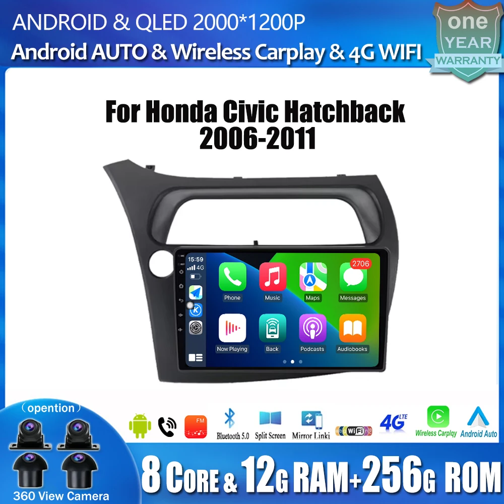 For Honda Civic Hatchback 2005 -2011 QLED Screen 4G WIFI Car Radio Multimedia Player Stereo Navigation GPS car accessory
For Honda Civic Hatchback 2005 -2011 QLED Screen 4G WIFI Car Radio Multimedia Player Stereo Navigation GPS car accessory