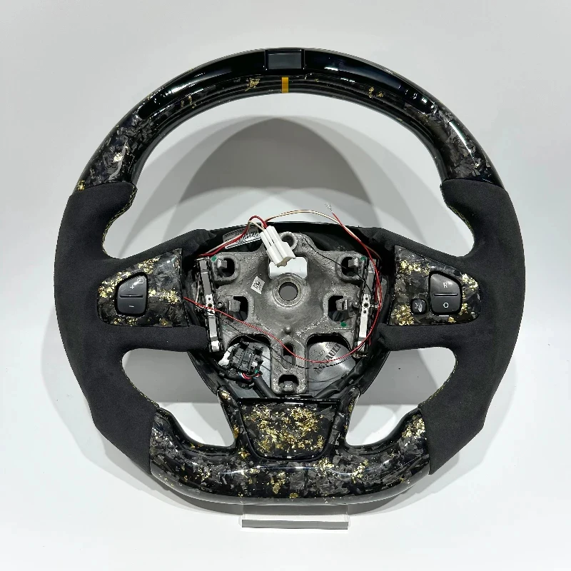 Suitable Gold Forged Carbon Fiber Racing Wheel Clio 4 with LED Display Factory Direct Sales Clio 4 RS Steeri
Suitable Gold Forged Carbon Fiber Racing Wheel Clio 4 with LED Display Factory Direct Sales Clio 4 RS Steeri