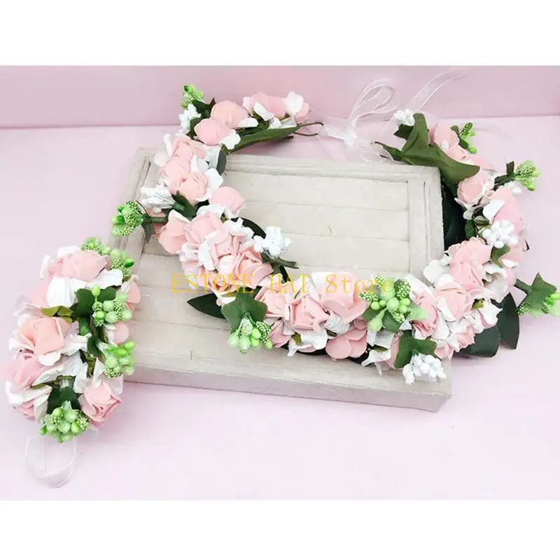 49MF Women Girls Flower Crown Artificial Floral Berries Wreath Headband Garland Bohemian Wedding Party Bridal Headwear
49MF Women Girls Flower Crown Artificial Floral Berries Wreath Headband Garland Bohemian Wedding Party Bridal Headwear
