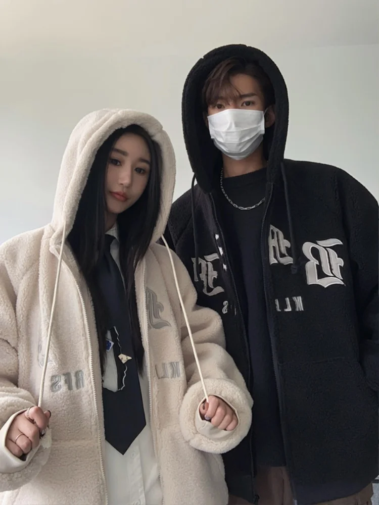 Lamb Fur Jaet Men's Winter Thiened Cotton Coat American Retro Couple's Clothing Lamb's Wool Cotton Clothes
Lamb Fur Jaet Men's Winter Thiened Cotton Coat American Retro Couple's Clothing Lamb's Wool Cotton Clothes