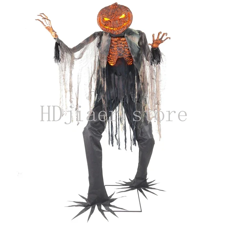 Halloween big ghost model electric voice control induction sound room scene arrangement large props decorations 
Halloween big ghost model electric voice control induction sound room scene arrangement large props decorations