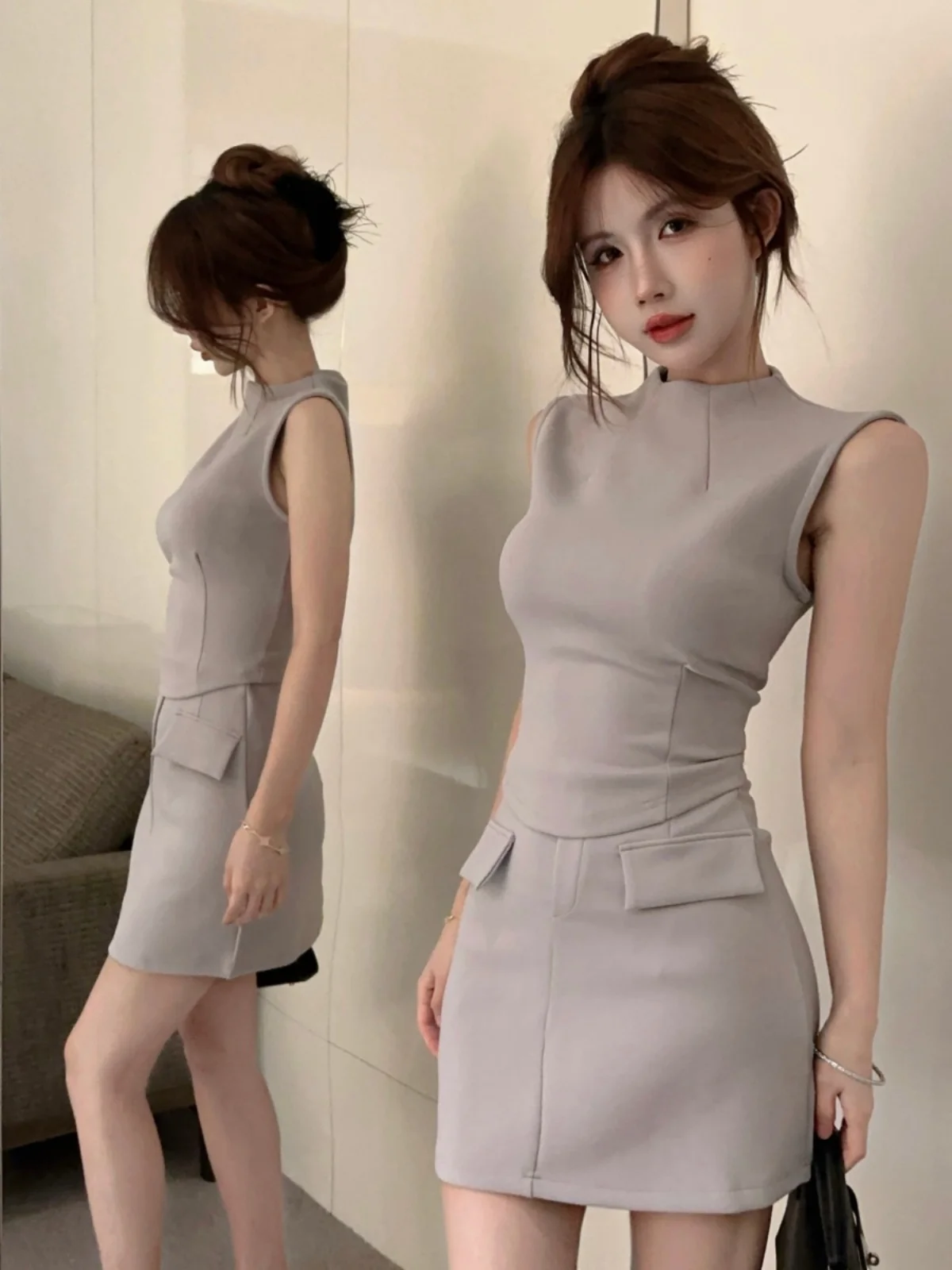 Gege Home Faion Casual Svel round Ne Top High Waist Bodycon Skirt Two-Piece Set Ele Aosphere Summer Outfit
Gege Home Faion Casual Svel round Ne Top High Waist Bodycon Skirt Two-Piece Set Ele Aosphere Summer Outfit