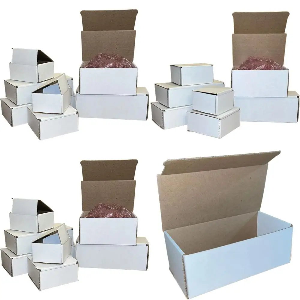 200 Pack White 6x4x3 Cardboard Shipping Boxes for Mailing and Packaging
200 Pack White 6x4x3 Cardboard Shipping Boxes for Mailing and Packaging