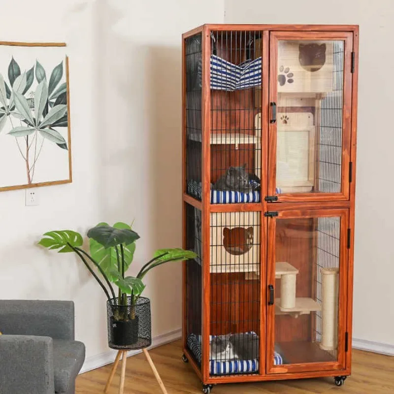Cat Villa Wooden Cat Cage Household Space Cat House Luxury Indoor Room Cabinet Nest House Nest
Cat Villa Wooden Cat Cage Household Space Cat House Luxury Indoor Room Cabinet Nest House Nest