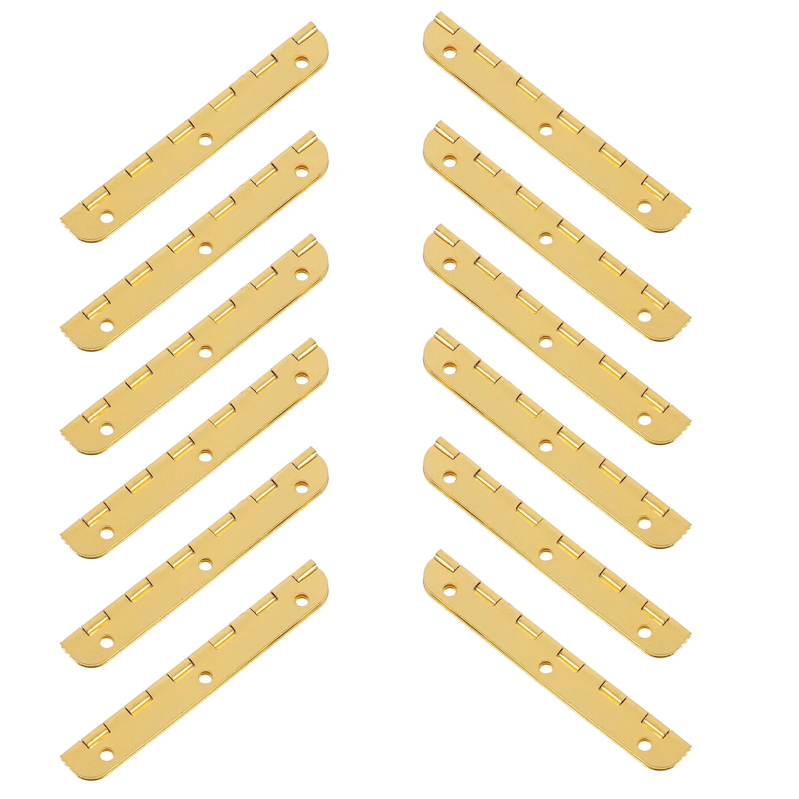 24 Pcs Rounded Corner Mini Metal Piano Hinges for Wooden Boxes Crafts Jewelry Box Iron Folding Long Hinges Hardware Accessories
24 Pcs Rounded Corner Mini Metal Piano Hinges for Wooden Boxes Crafts Jewelry Box Iron Folding Long Hinges Hardware Accessories