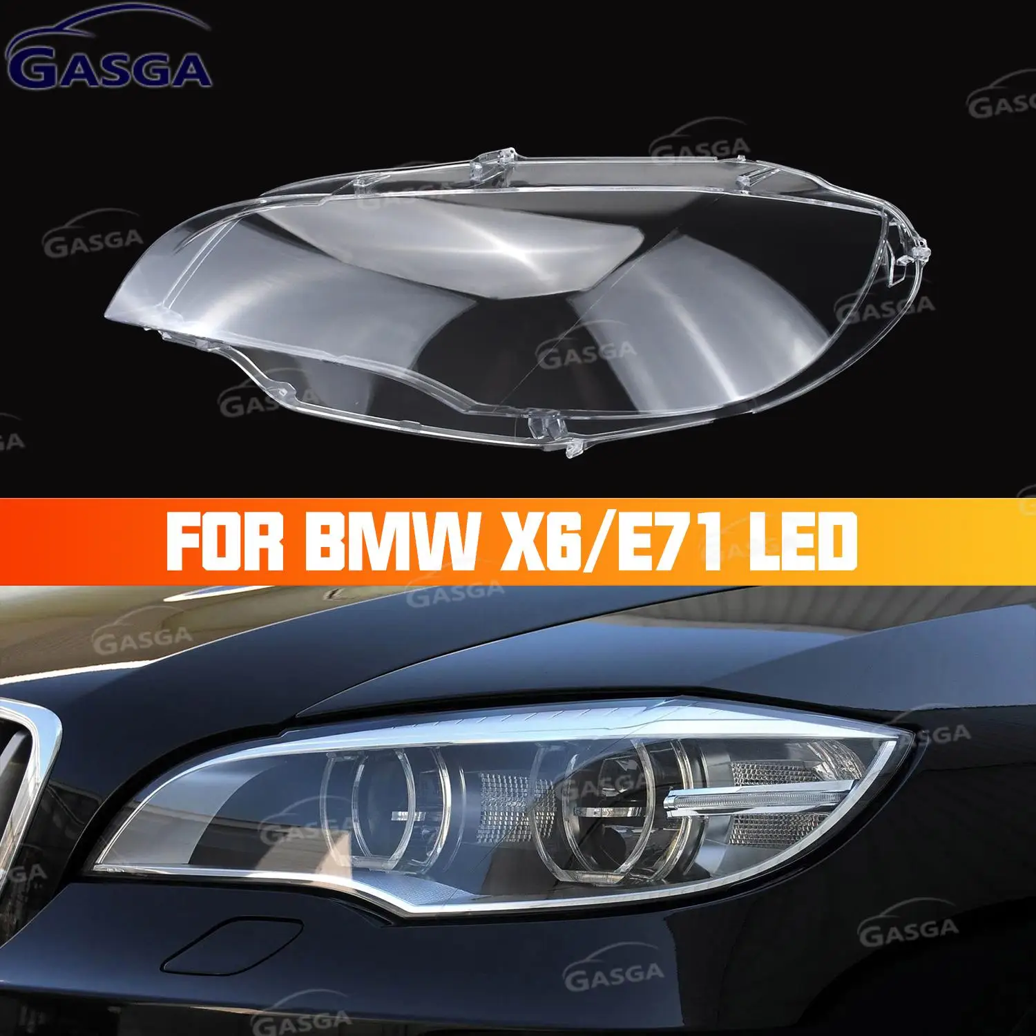 GASGA Transparent Headlamp Head Lamp Clear Shell For BMW X6 E71 2008-2014 Headlight Lens Cover Car Light Housing Tools
GASGA Transparent Headlamp Head Lamp Clear Shell For BMW X6 E71 2008-2014 Headlight Lens Cover Car Light Housing Tools