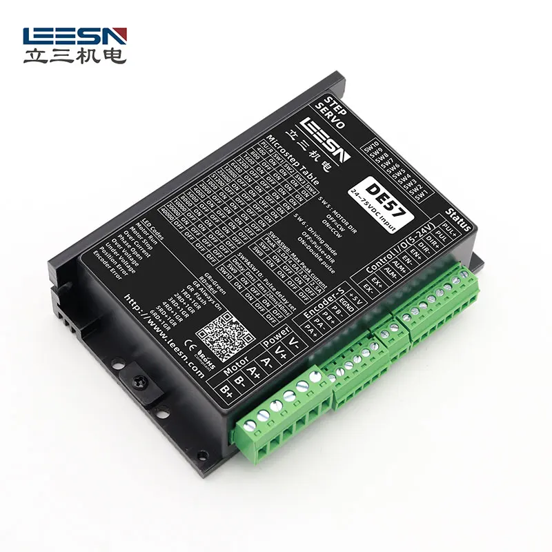 The new model in 2026 is DE57 hybrid servo driver DC24V 5A automatic parameter setting, full closed-loop stepper motor
The new model in 2026 is DE57 hybrid servo driver DC24V 5A automatic parameter setting, full closed-loop stepper motor