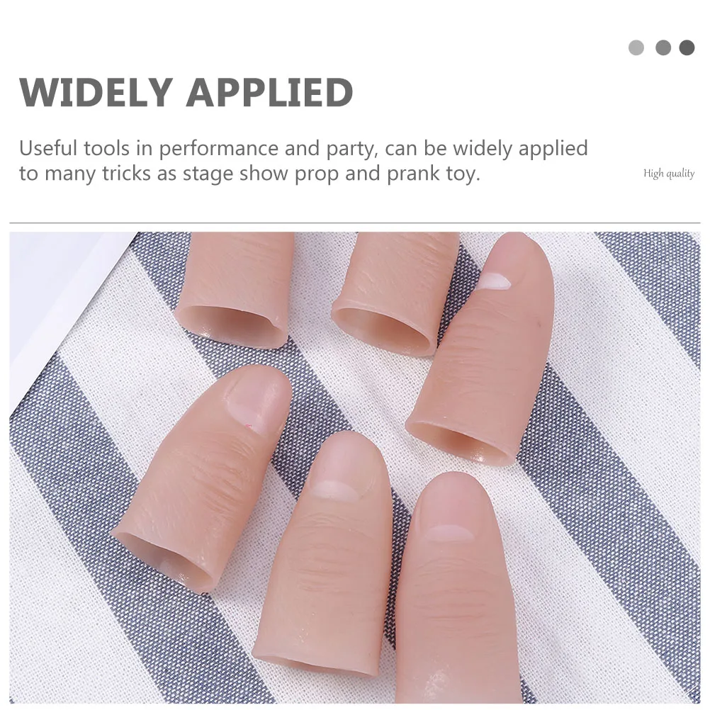 20pcs Simulation Finger Realistic Fake Hand Props Artificial Fingers Trick Thumb Stage Show Prank Toy Performance Party
20pcs Simulation Finger Realistic Fake Hand Props Artificial Fingers Trick Thumb Stage Show Prank Toy Performance Party