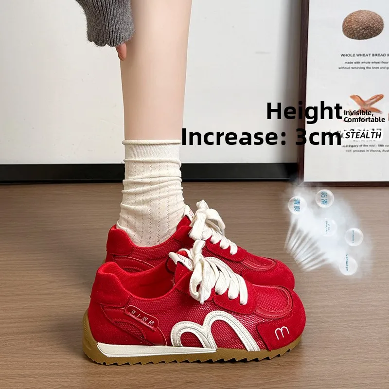 Red Women's Dequan Shoes 2026 New Spring Lightweight Racing Sports Casual Board Shoes Fashionable All-Match Soft Bottom
Red Women's Dequan Shoes 2026 New Spring Lightweight Racing Sports Casual Board Shoes Fashionable All-Match Soft Bottom
