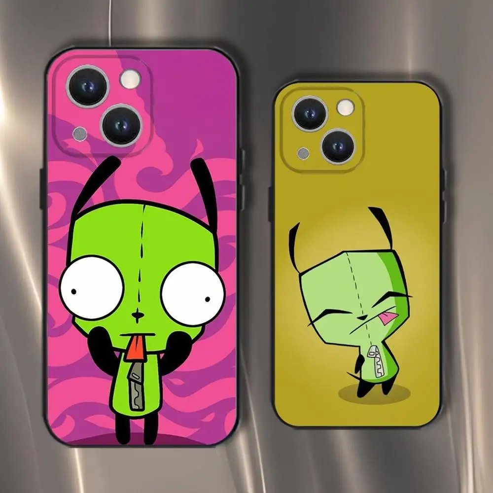Cartoon Invader Zim Phone Case For iPhone 16,15,14,13,12,11,Pro,XS,Max,XR,Plus,E,SE4,Mini Black Soft Cover 
Cartoon Invader Zim Phone Case For iPhone 16,15,14,13,12,11,Pro,XS,Max,XR,Plus,E,SE4,Mini Black Soft Cover