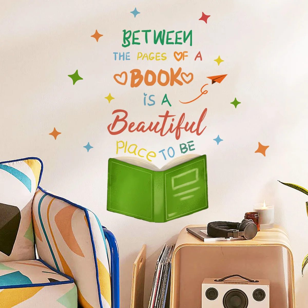 2pcs Cartoon Star Book Wall Stickers With English Letters Wall Decals Kids Bedroom Living Room Background Home Wall Decor
2pcs Cartoon Star Book Wall Stickers With English Letters Wall Decals Kids Bedroom Living Room Background Home Wall Decor