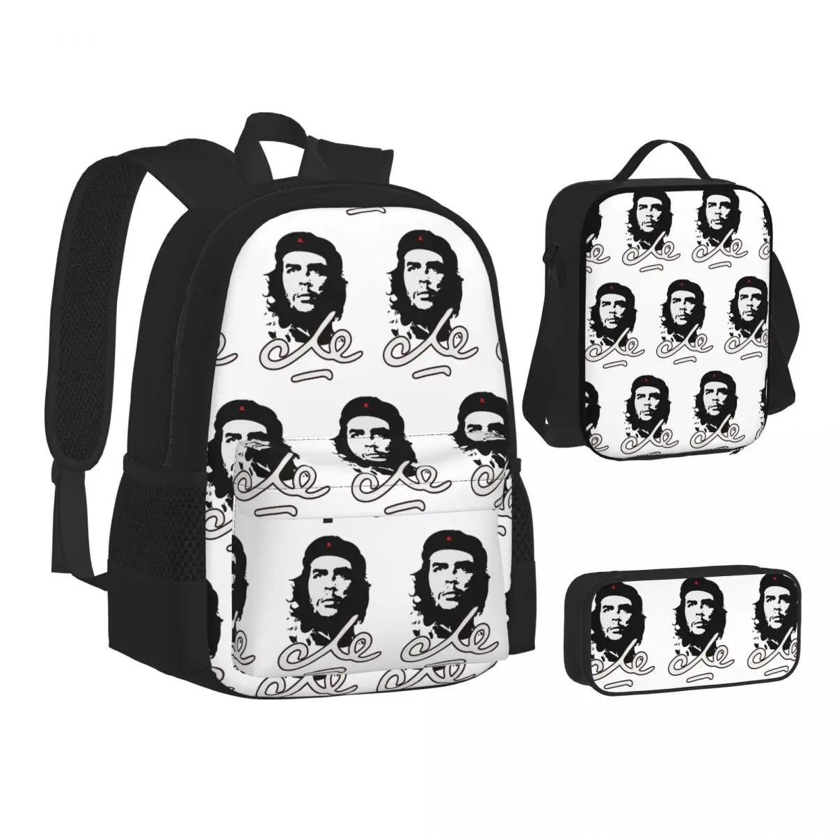 Retro Che Guevara Backpacks Students Bookbag School Bags Kids Rucksack Lunch Bag Pen Bag Three-Piece Set
Retro Che Guevara Backpacks Students Bookbag School Bags Kids Rucksack Lunch Bag Pen Bag Three-Piece Set