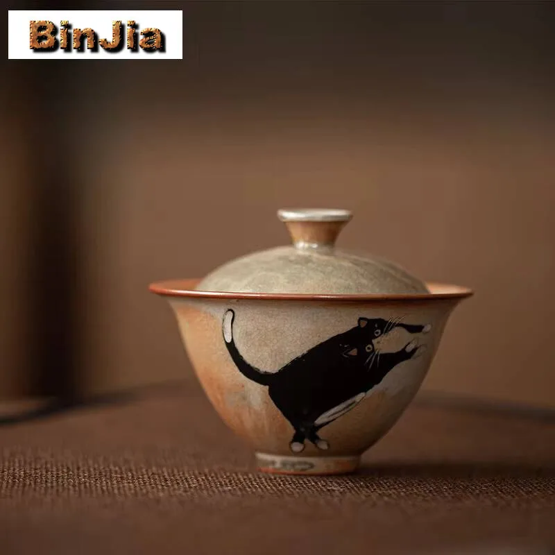 130 мл фарфоровый гавайский фарфор ручной работы в стиле ретро, сменная печь Zhiye Cat, керамика, чайная варень, крышка, миска для украшений, ремесло
130 мл фарфоровый гавайский фарфор ручной работы в стиле ретро, сменная печь Zhiye Cat, керамика, чайная варень, крышка, миска для украшений, ремесло