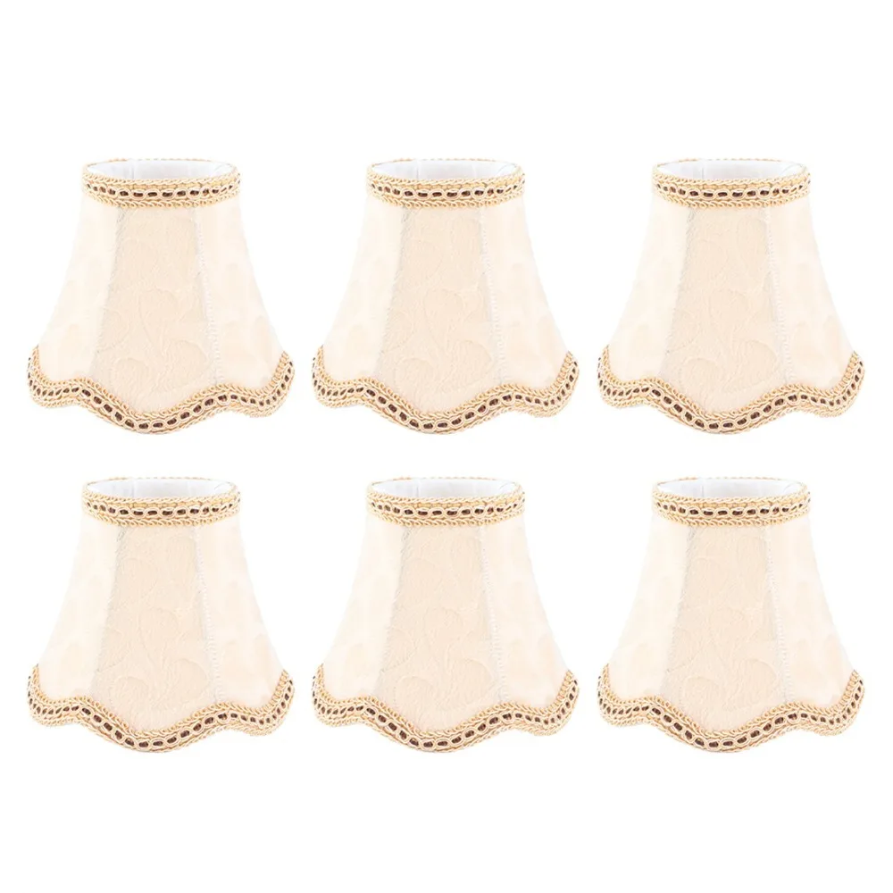 6PCS Classic White&Gold/Gold/Apricot Lampshade Clip On Design Lightweight Lamp Cover Fabric Chandelier Lamp Shades Chandelier
6PCS Classic White&Gold/Gold/Apricot Lampshade Clip On Design Lightweight Lamp Cover Fabric Chandelier Lamp Shades Chandelier