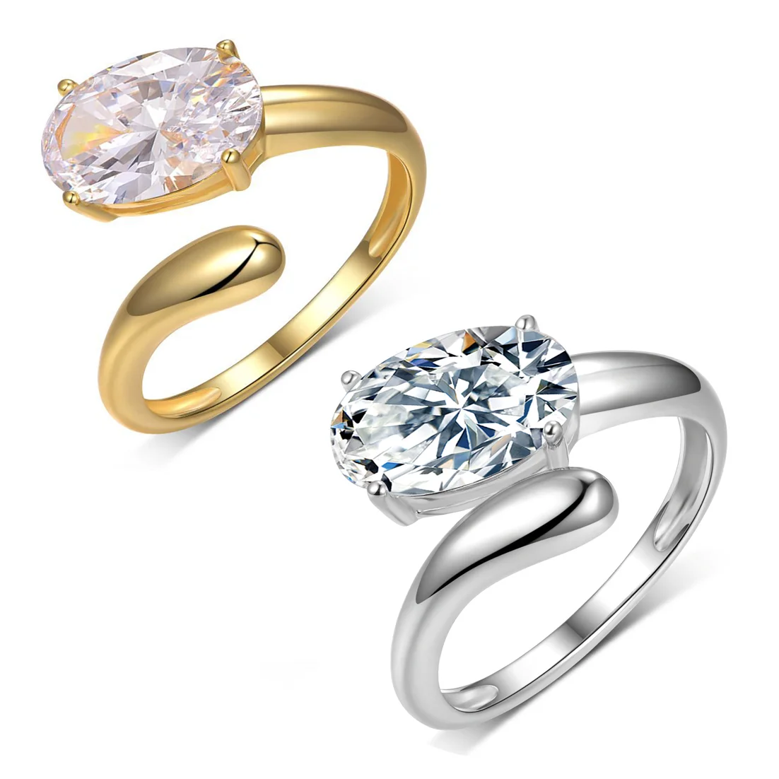 Кольцо CEICI с овальным муассанитом 4.5 карата (8x12 мм) для женщин, серебро 925 пробы с позолотой 18 карат, регулируемое, для помолвки и свадьбы
Кольцо CEICI с овальным муассанитом 4.5 карата (8x12 мм) для женщин, серебро 925 пробы с позолотой 18 карат, регулируемое, для помолвки и свадьбы