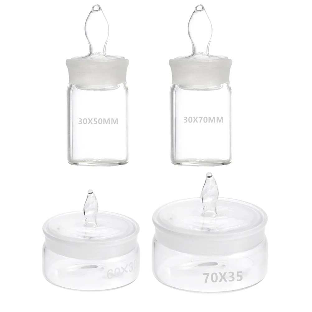 4 Pcs Weighing Bottle for Laboratory Scientific Reagent Bottles Glass Cap Specimen Jar
4 Pcs Weighing Bottle for Laboratory Scientific Reagent Bottles Glass Cap Specimen Jar