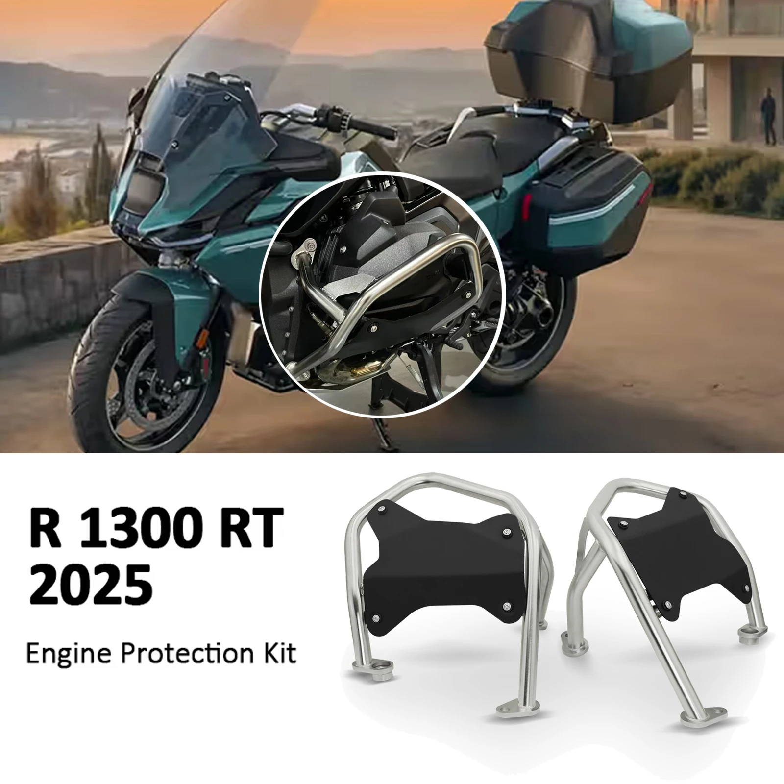 For BMW R1300 RT 2025 R1300RT R 1300 RT Motorcycle Crash Bar Frame Engine Protection Guard Bumper Cylinder Head Protector
For BMW R1300 RT 2025 R1300RT R 1300 RT Motorcycle Crash Bar Frame Engine Protection Guard Bumper Cylinder Head Protector