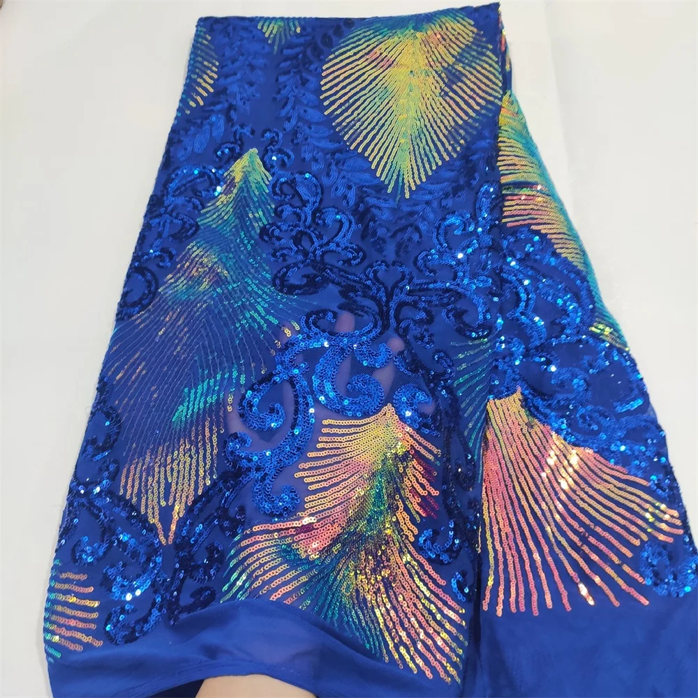 Latest Blue African Sequence Lace Fabric 2022 High Quality Embroidery Nigerian Mesh Laces French Sequins Fabrics 5 Yards
Latest Blue African Sequence Lace Fabric 2022 High Quality Embroidery Nigerian Mesh Laces French Sequins Fabrics 5 Yards