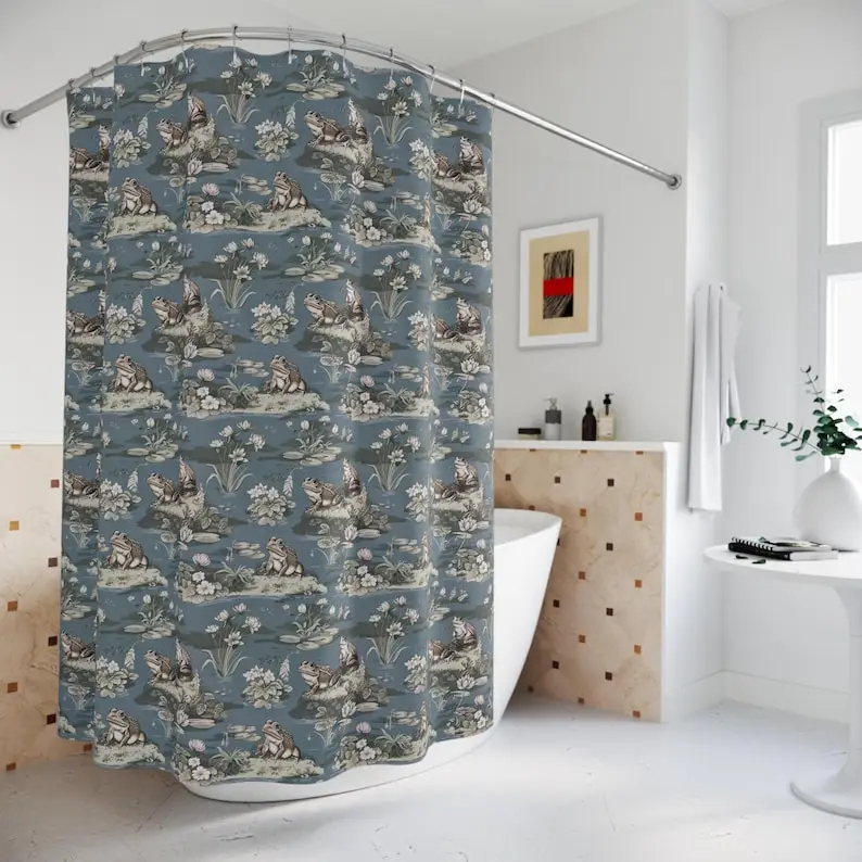 Занавеска для душа Blue Toile de Jouy Frog, шикарный декор для ванной комнаты Bosporus Earthy
Занавеска для душа Blue Toile de Jouy Frog, шикарный декор для ванной комнаты Bosporus Earthy