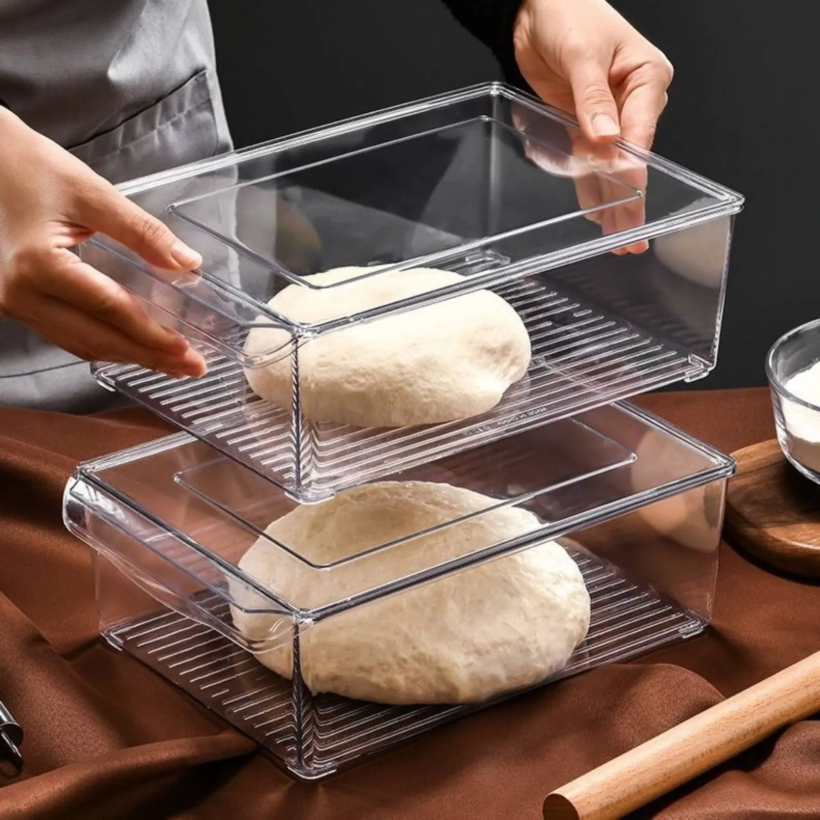 Bread Proofing Box Large Capacity Bread Fermentation Container Yeast Bread Bread Proofer Easy to Clean for Home Home Cooks
Bread Proofing Box Large Capacity Bread Fermentation Container Yeast Bread Bread Proofer Easy to Clean for Home Home Cooks