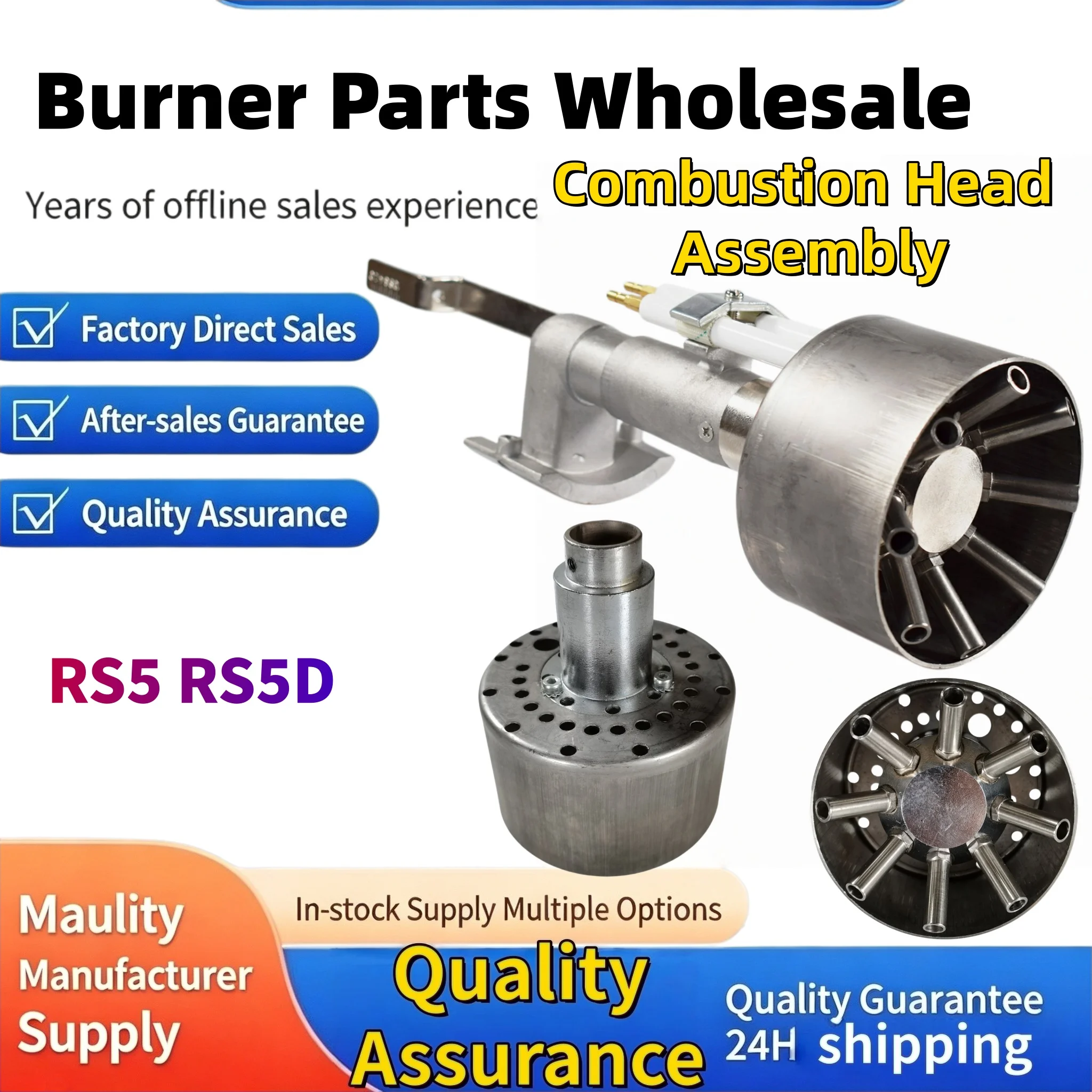 RS5 RS5D Combustion Head Assembly Liner Burner Gun Ignition Electrode Ion Probe BS4 Gas Burner Parts, Same Day Shipping
RS5 RS5D Combustion Head Assembly Liner Burner Gun Ignition Electrode Ion Probe BS4 Gas Burner Parts, Same Day Shipping
