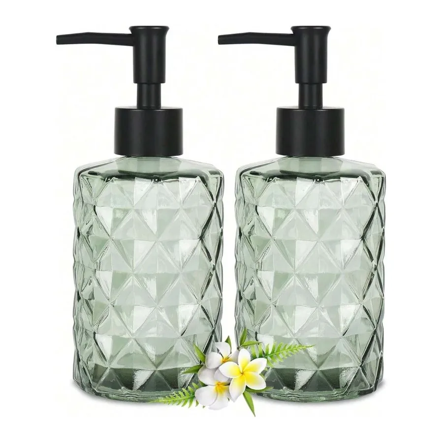 2 Pcs Gl Soap Dispenser Set For Bathroom, 11oz. Gl Soap Bottles With Plastic Pump, Kitchen Dish Soap Dispenser Set, D-Pump Disp
2 Pcs Gl Soap Dispenser Set For Bathroom, 11oz. Gl Soap Bottles With Plastic Pump, Kitchen Dish Soap Dispenser Set, D-Pump Disp