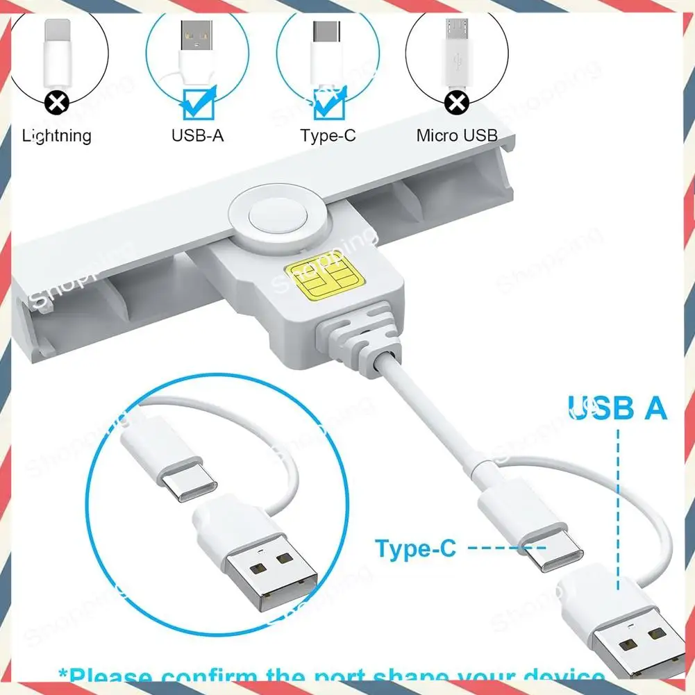 M20K Smart CAC Card Reader USB A Type-C USB Common Access Tax Declaration SIM/ID/Bank Card Reader Common Access CAC Reader
M20K Smart CAC Card Reader USB A Type-C USB Common Access Tax Declaration SIM/ID/Bank Card Reader Common Access CAC Reader