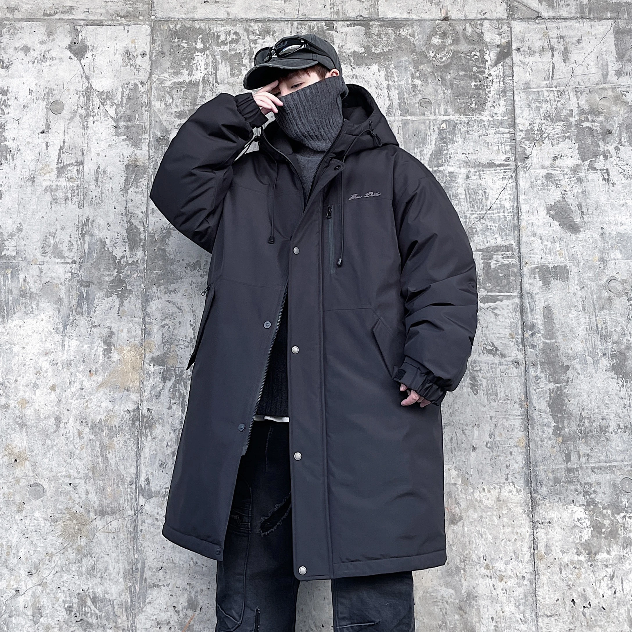 Winter New plus Size Men's down Jaet Hooded Warm Casual Loose Coat Outerwear Polyester Fabric Du down Filling Thiened
Winter New plus Size Men's down Jaet Hooded Warm Casual Loose Coat Outerwear Polyester Fabric Du down Filling Thiened