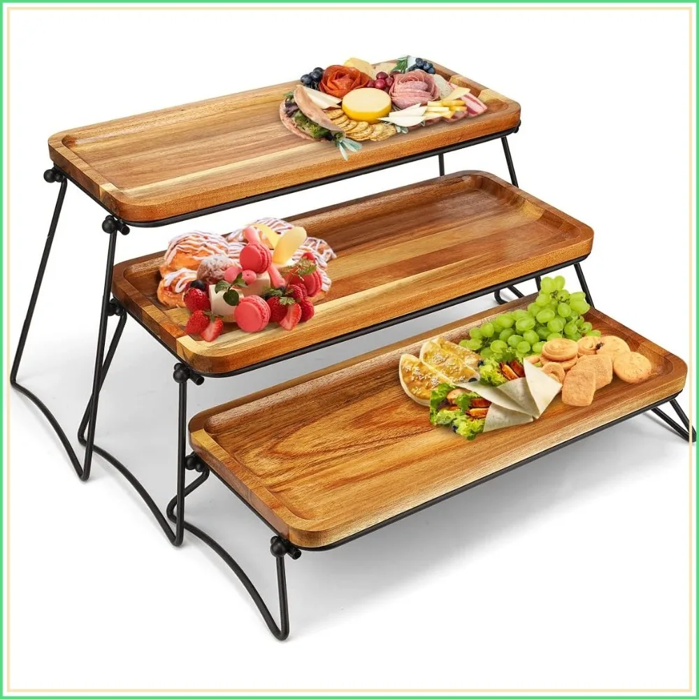 3 Tier Acacia Wood Cupcake Stand and Tower Large Serving Tray for Party Dessert Display Rustic Charcuterie Boards
3 Tier Acacia Wood Cupcake Stand and Tower Large Serving Tray for Party Dessert Display Rustic Charcuterie Boards