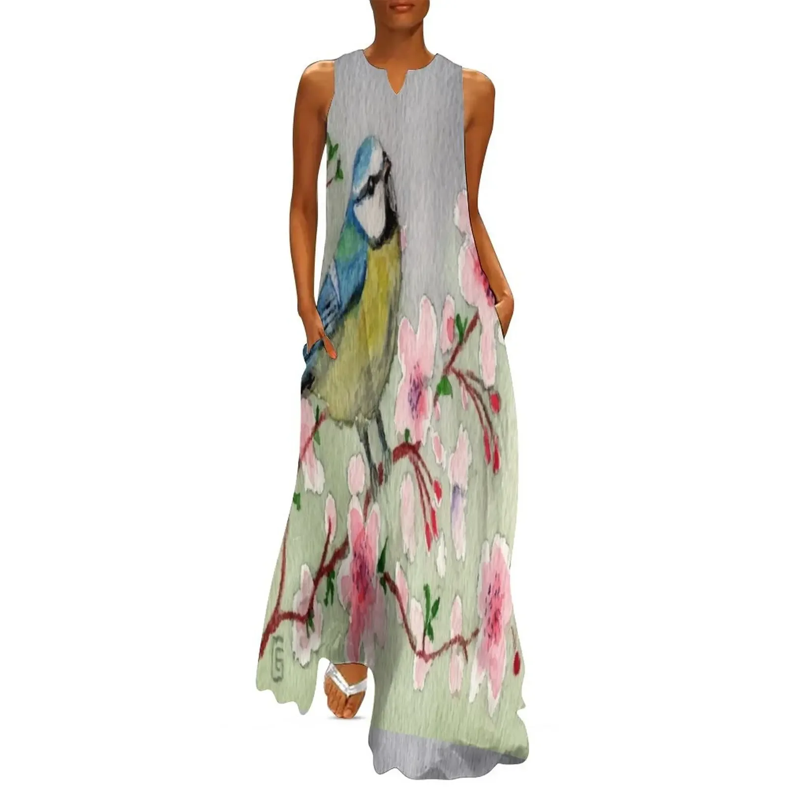 Blue Tit Bird On Cherry Blossom Tree Long Dress ceremony dresses elegant dresses plus sizes Dress
Blue Tit Bird On Cherry Blossom Tree Long Dress ceremony dresses elegant dresses plus sizes Dress