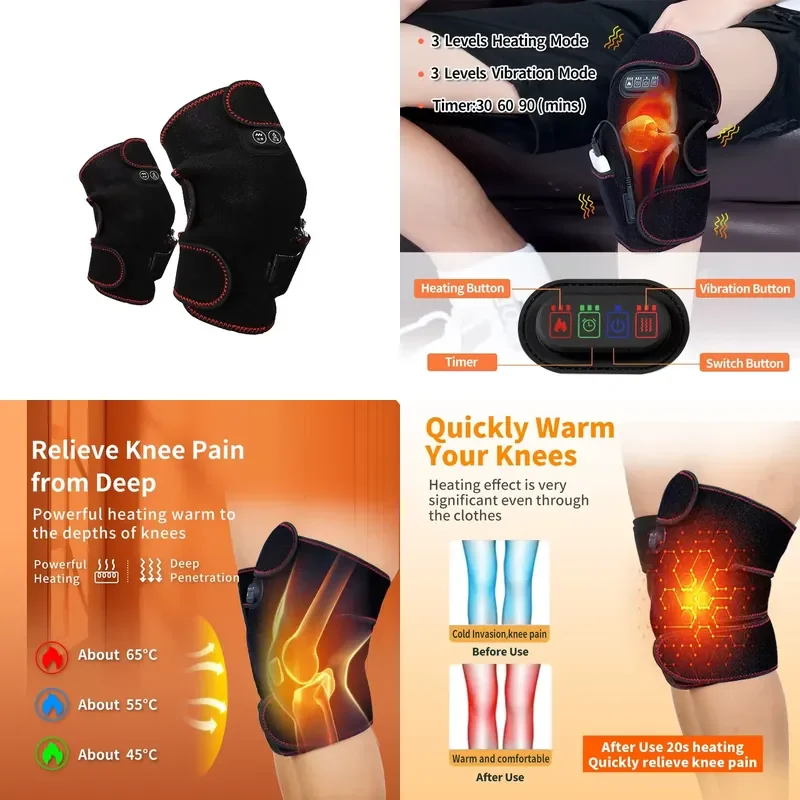 【CHIMU HOME】 USB Portable Smart Electric Heating Knee Brace Massager Hot Pad for Knee Pain Relief for Bedroom Use
【CHIMU HOME】 USB Portable Smart Electric Heating Knee Brace Massager Hot Pad for Knee Pain Relief for Bedroom Use